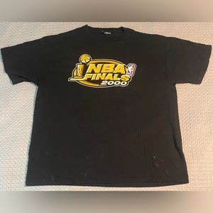Vintage NBA Shirt Men's XL Short Sleeve Graphic Black Made In USA